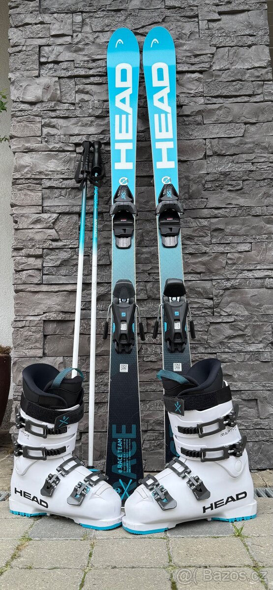 Lyžařský SET HEAD JUNIOR e.Race Wordlcup 150cm