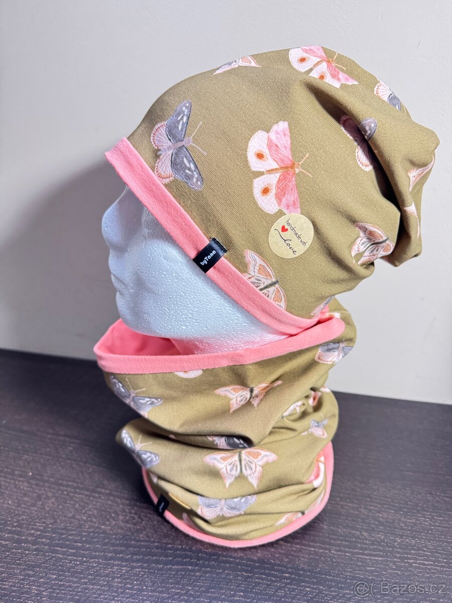 Set čepice a nákrčník 6-10 let
