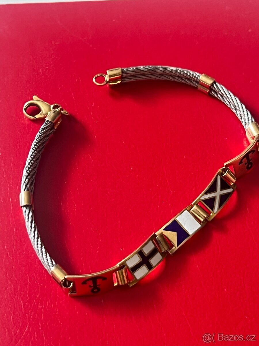 Zlatý náramek 18 k zlato NAVY