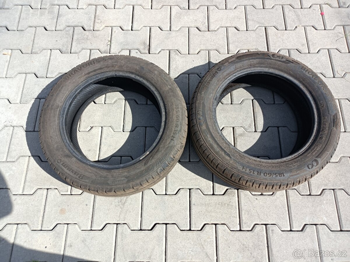 pneu letní 2 kusy 185/60 r 15