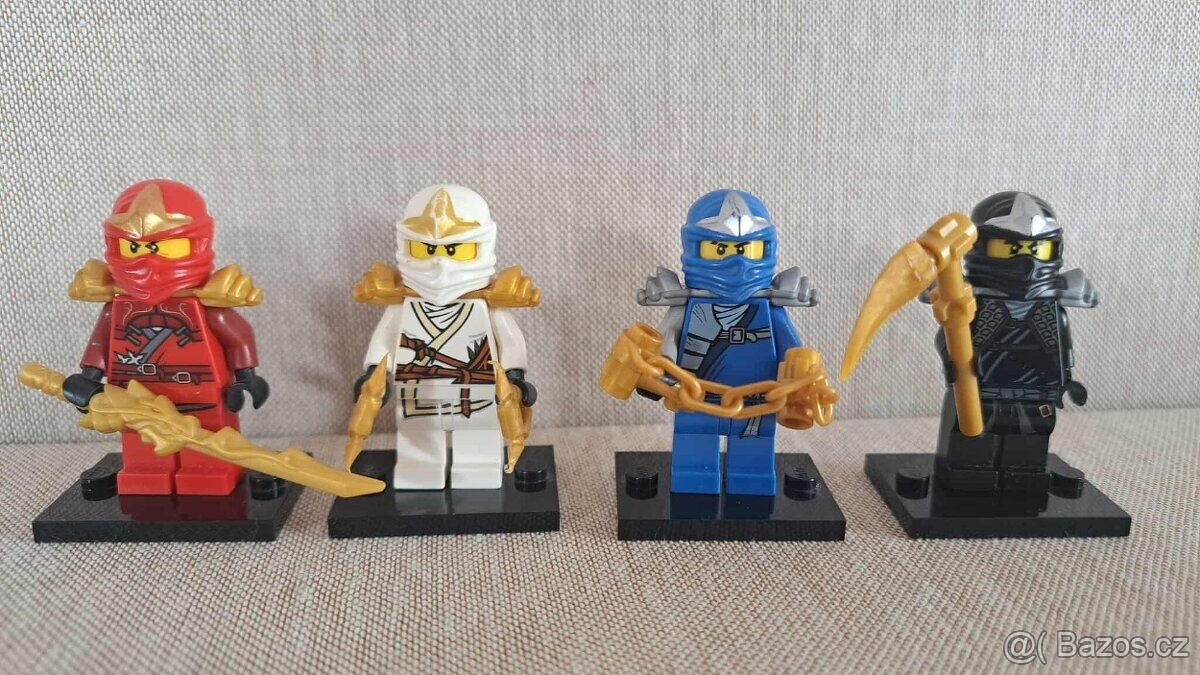🐍 Lego Ninjago sada Rise of the Snakes - KOMPLET 4 fig. 🐍