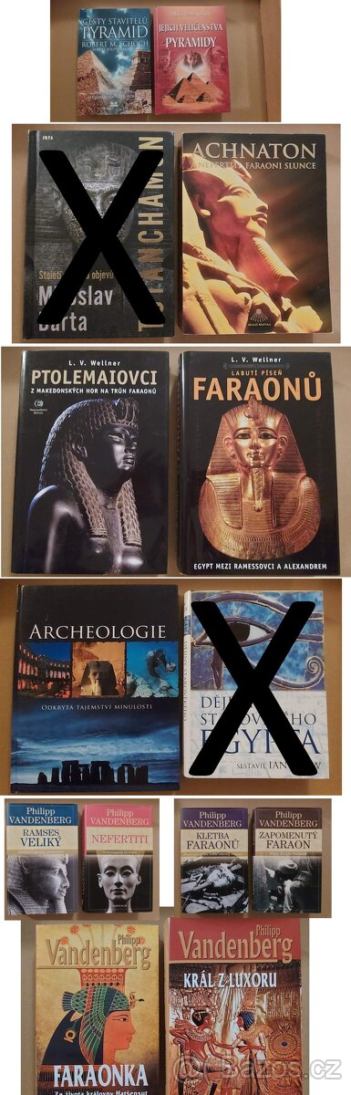 Knihy s tématikou starověkého Egypta