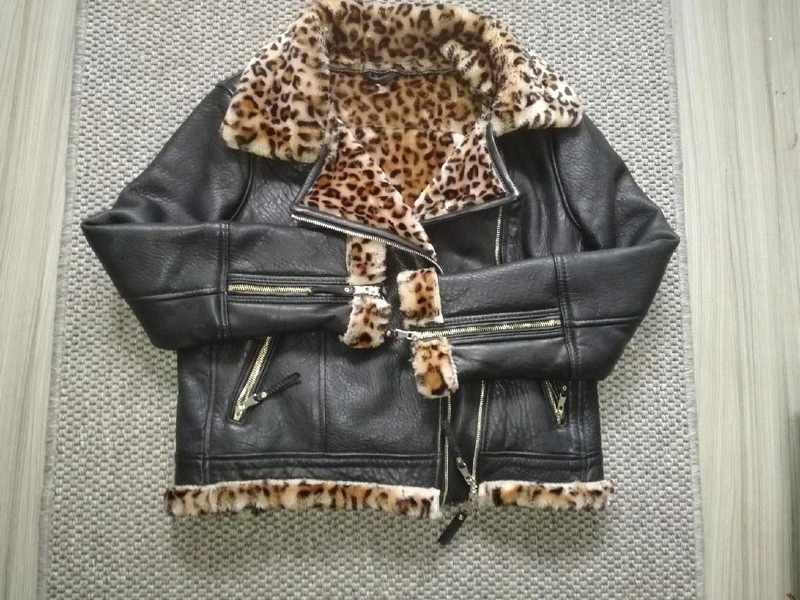 Luxusní nádherná kožená bunda Farina Opoku vel L, nová