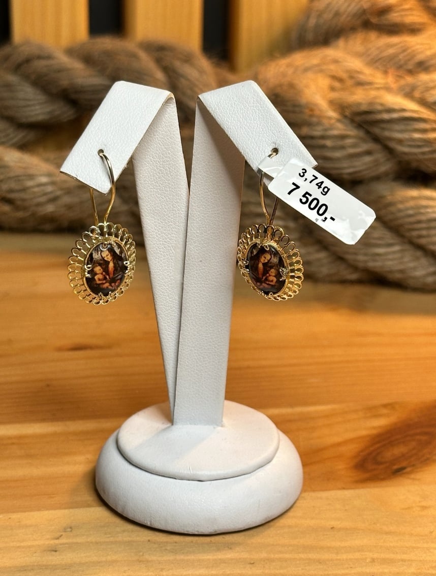 Zlaté náušnice 3,74g