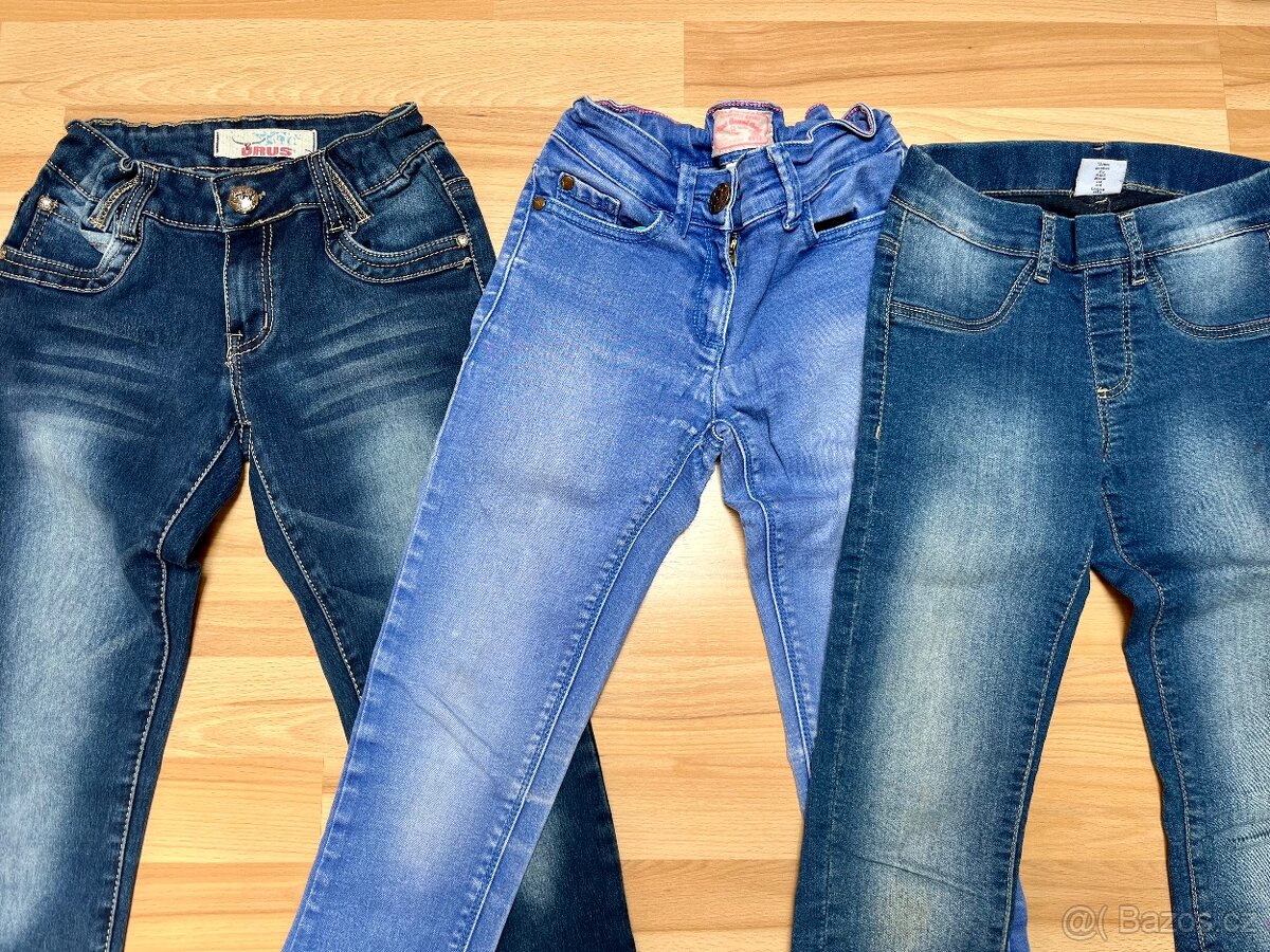 Dívčí rifle/džíny/džegíny vel.146 s regulací