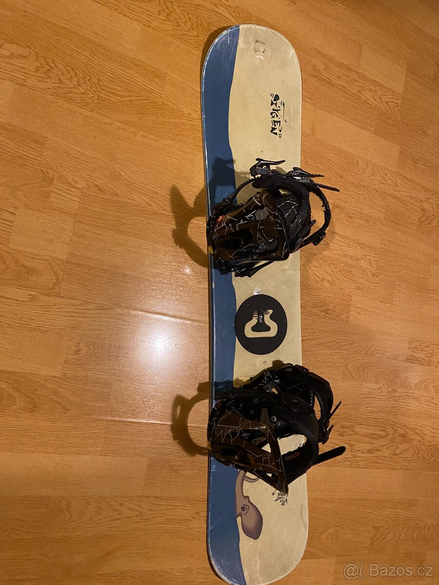 Snowboard 110 cm s vázáním