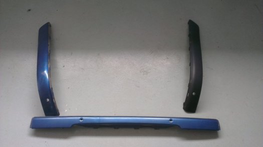 Peugeot 607 lišty zadního nárazníku