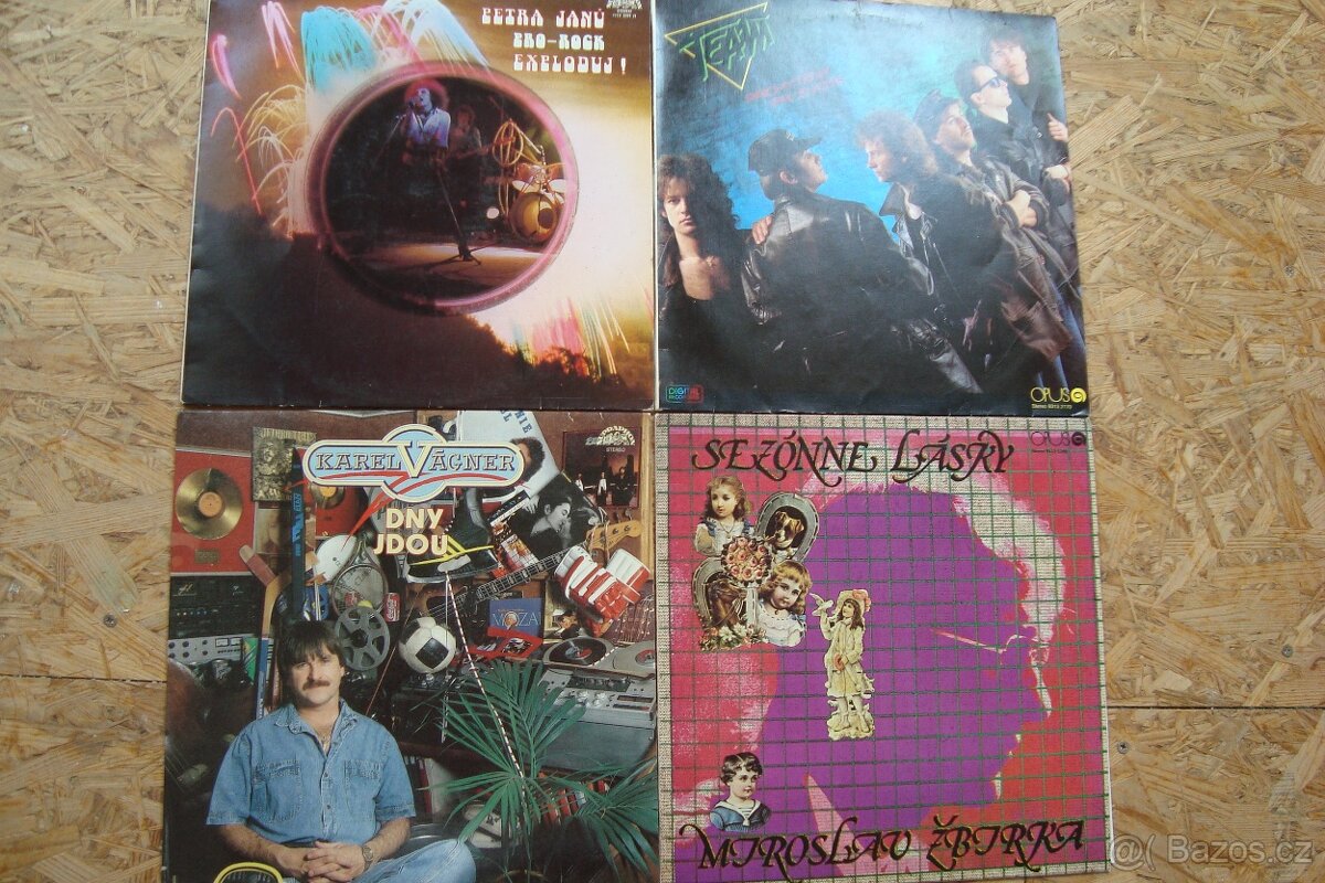 LP-Gramofonové desky 16 kusů