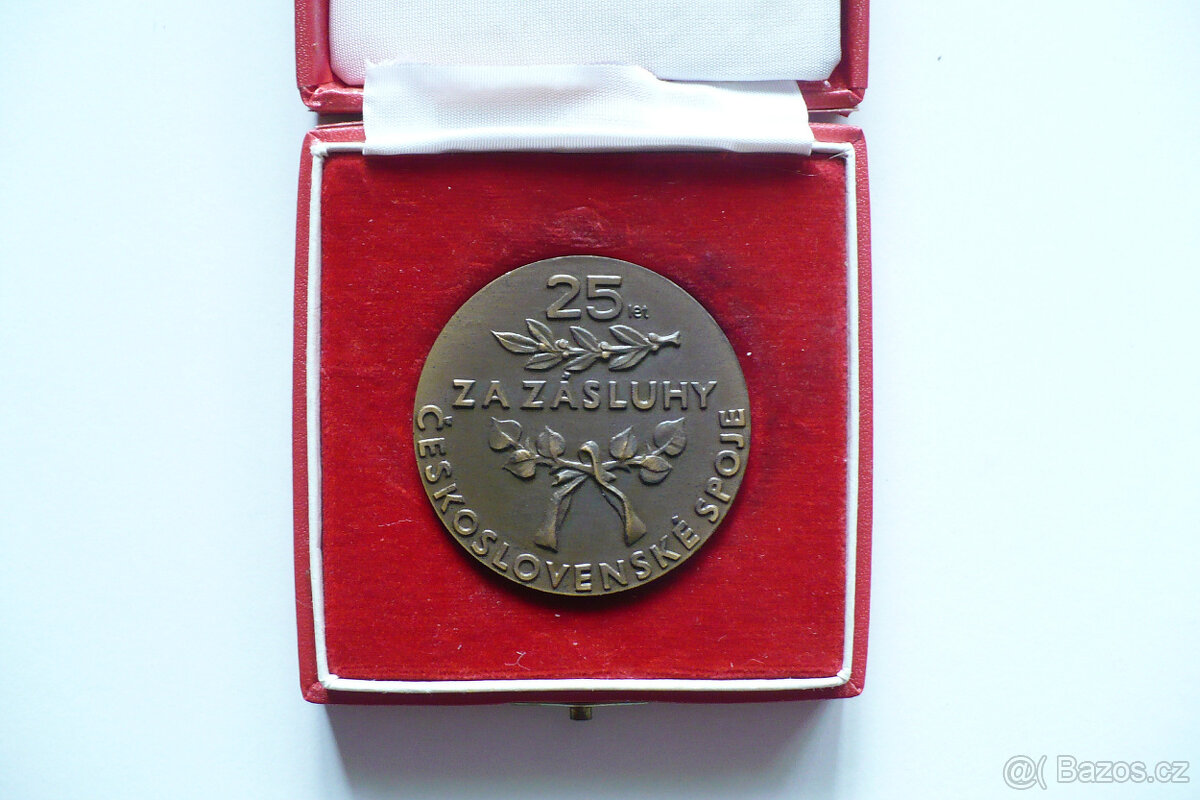 784_ Plaketa, medaile, Za zásluhy, 25 let ZTS, 1973