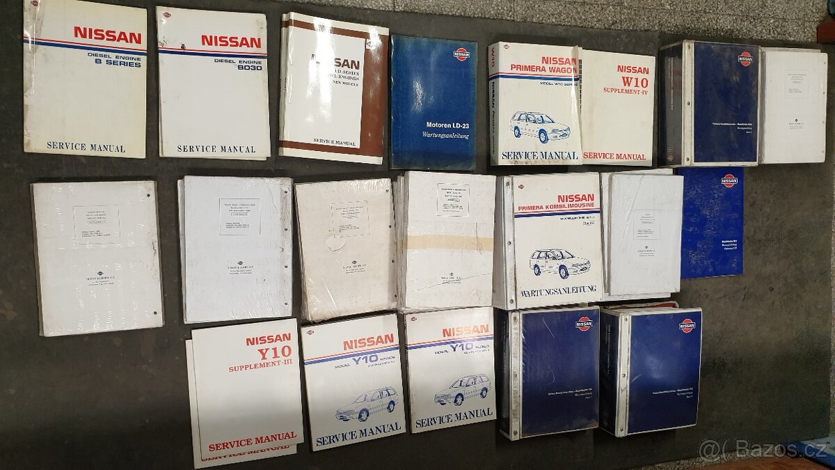 Originální servisní manuály Nissan