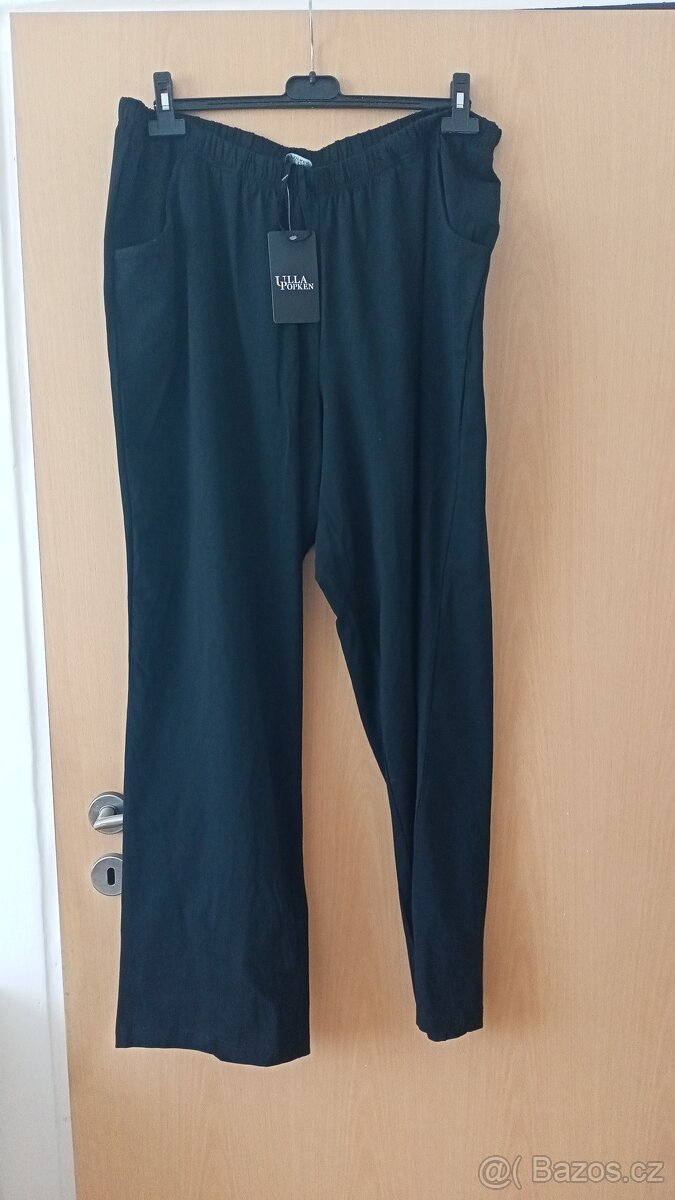 Kalhoty, postranní kapsy, rovný střih, vel. 50/52, nové.