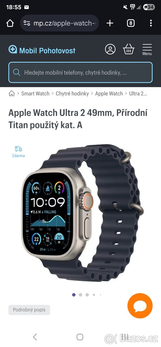 Apple watch ultra 2 - ZAPEČETĚNÉ