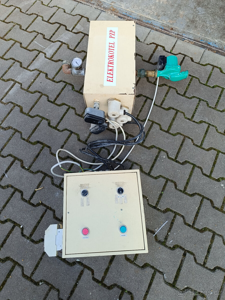 ELEKTROKOTEL PZP + čerpadlo a  ovládaci skříň