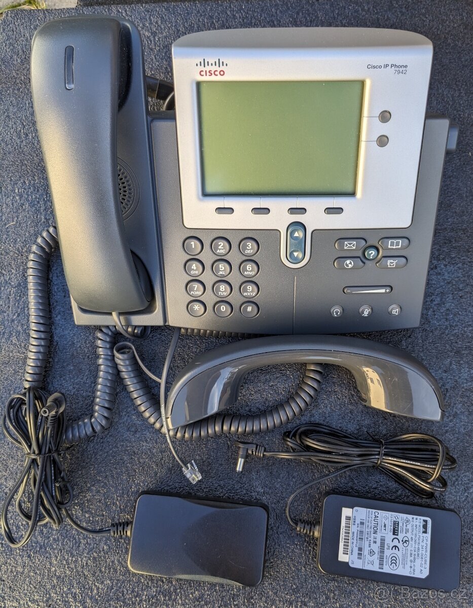 Cisco IP 7942 IP telefon (VoIP) + příslušenství