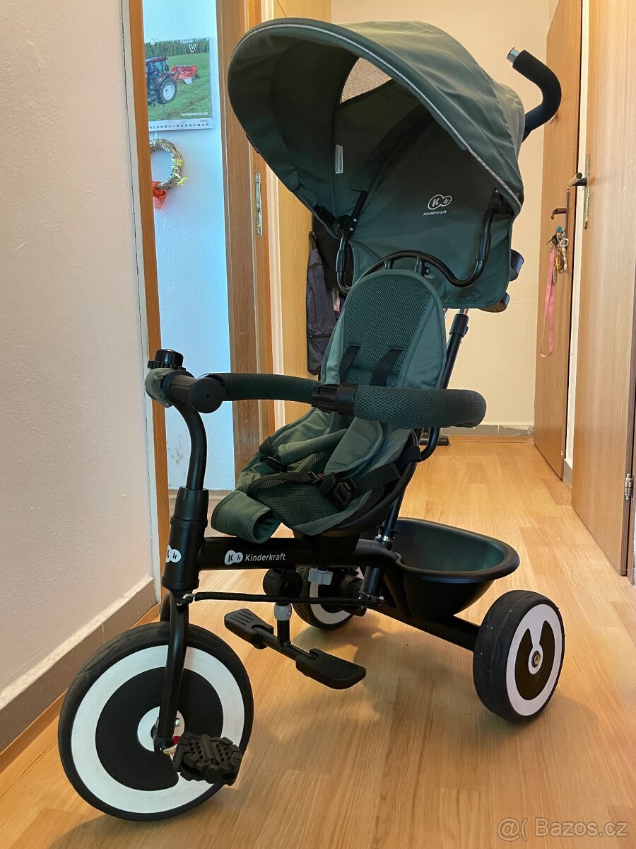 Tříkolka KINDERKRAFT Aston Mystic Green