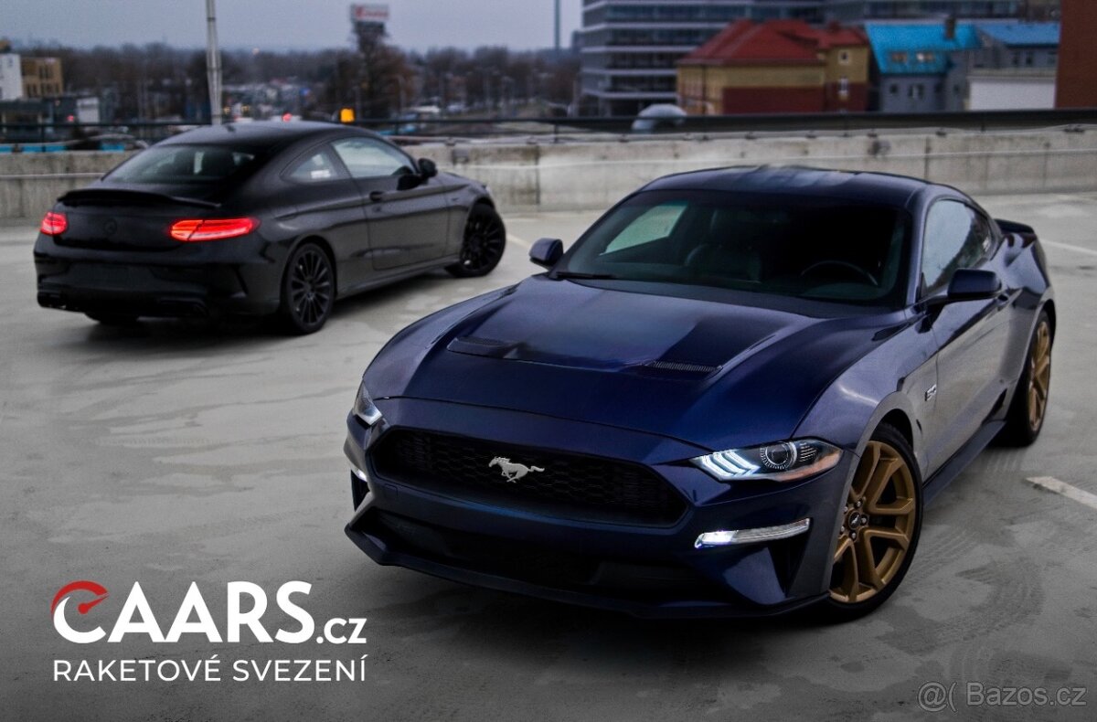 Pronájem Mercedes C43 AMG a Ford Mustang GT 5.0
