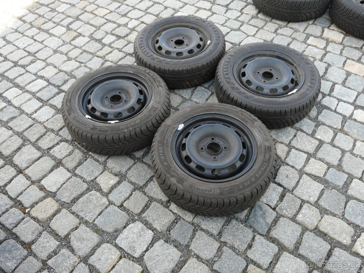 ZIMNÍ PNEU + DISKY FORD MAZDA 14" , 175/65R14