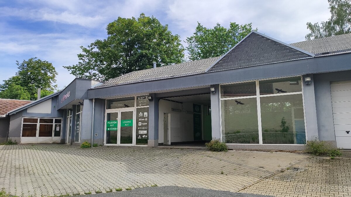Prodejní pavilon autosalonu a průmyslová prodejna