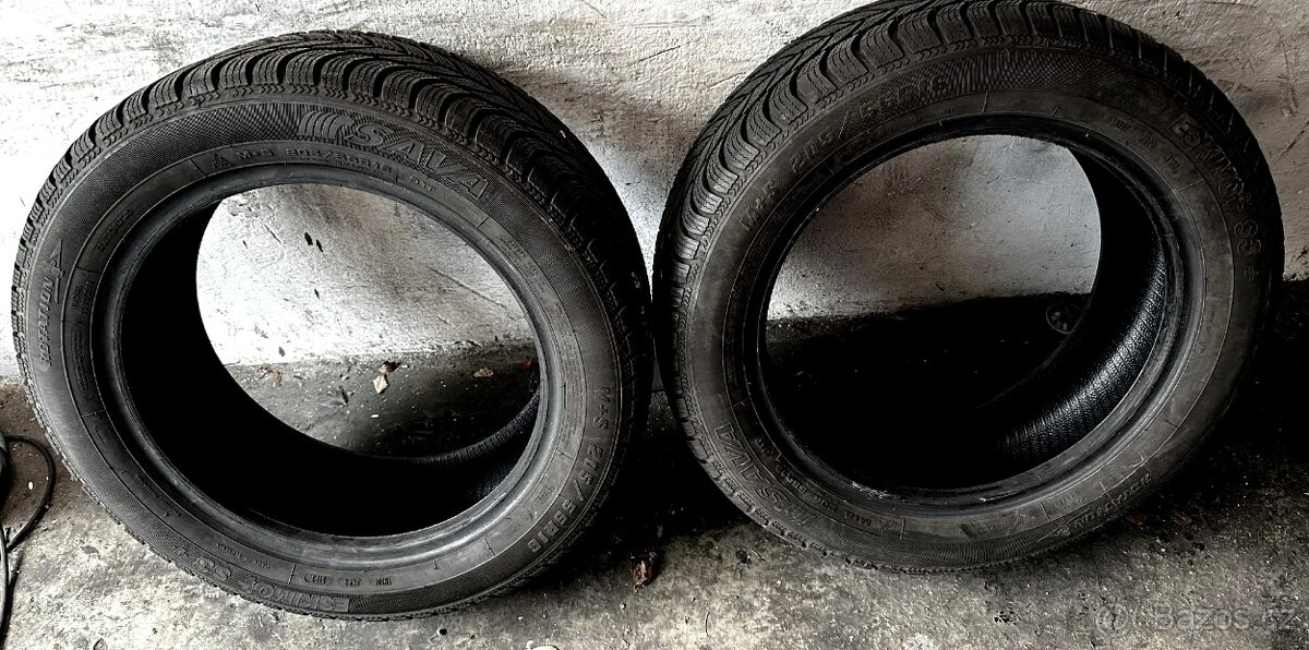 Sada 2ks zánovních zimních pneumatik 205/55 R16 záruka