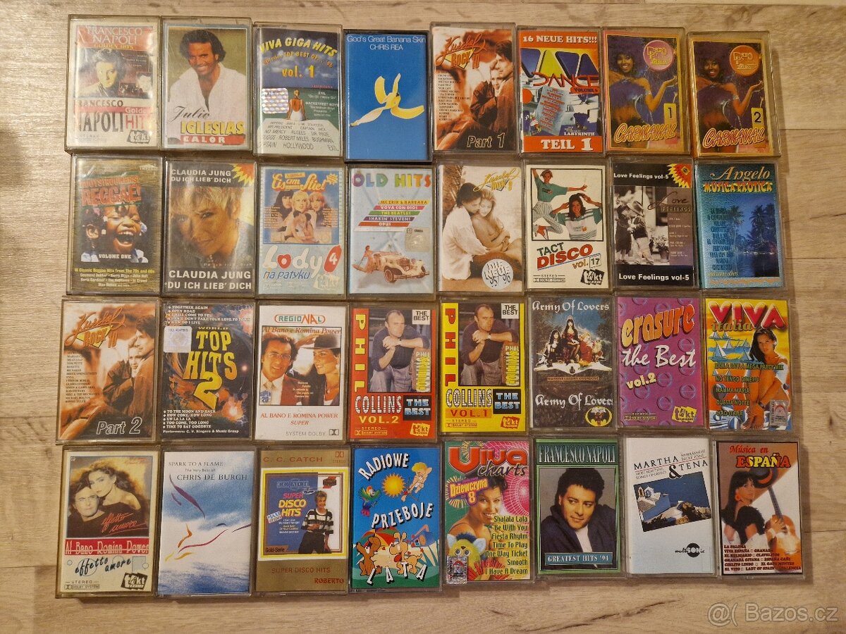 Mc kazety větší množství cca 150ks