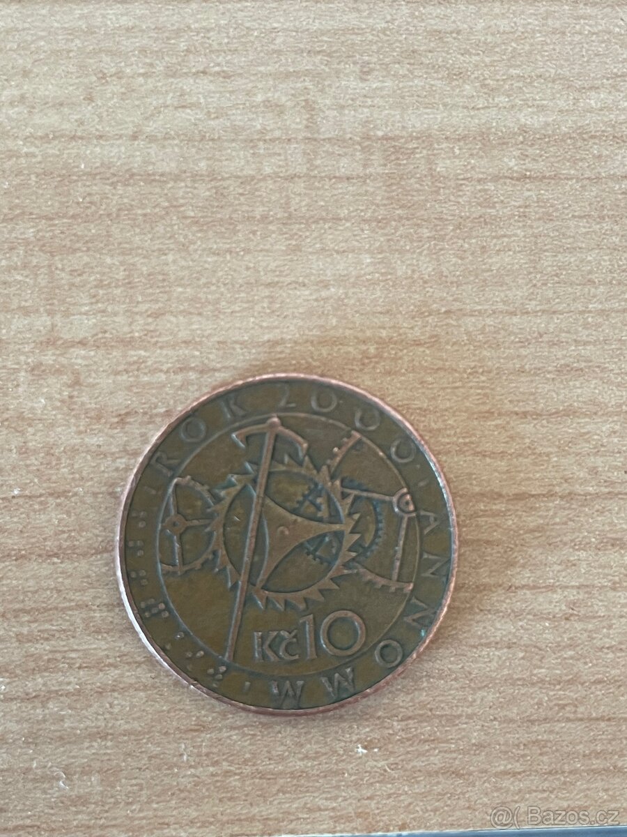 10 Kč – pamětní mince (2000), dobrý stav