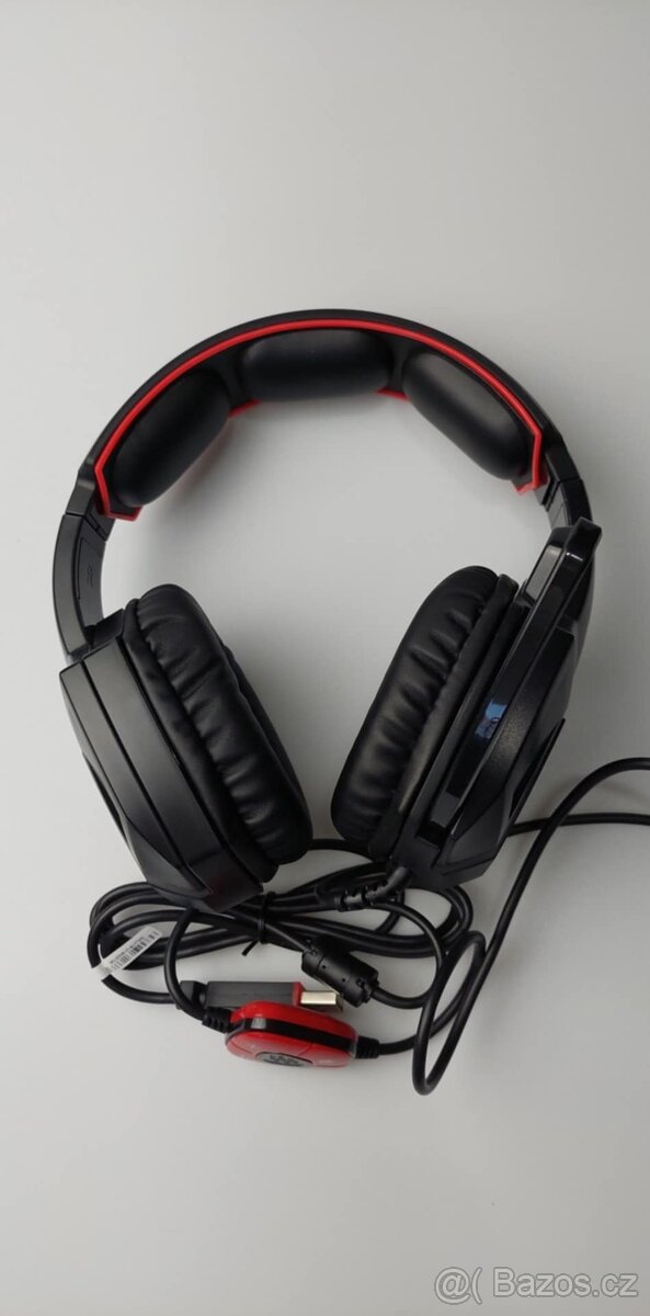Herní sluchátka SADES A30S /stereo/prostorový zvuk/ LED