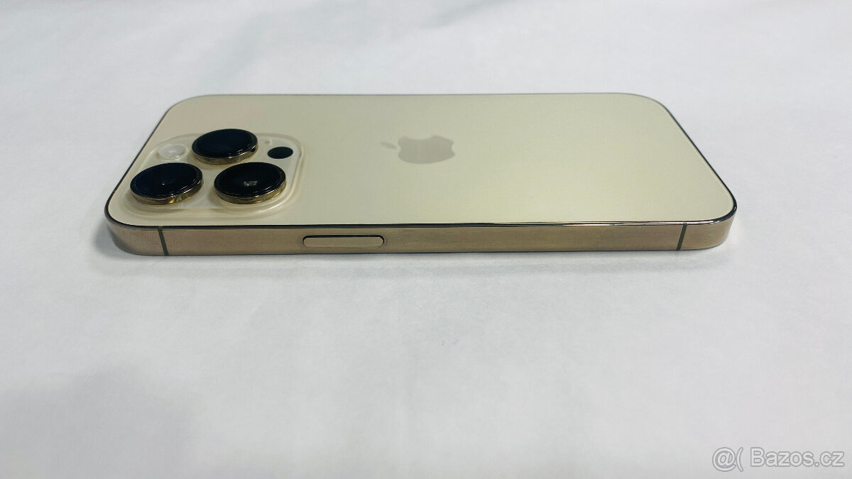 APPLE IPHONE 14 PRO 256 GB ZLATÝ,12 MĚS.ZÁRUKA,VELMI HEZKÝ