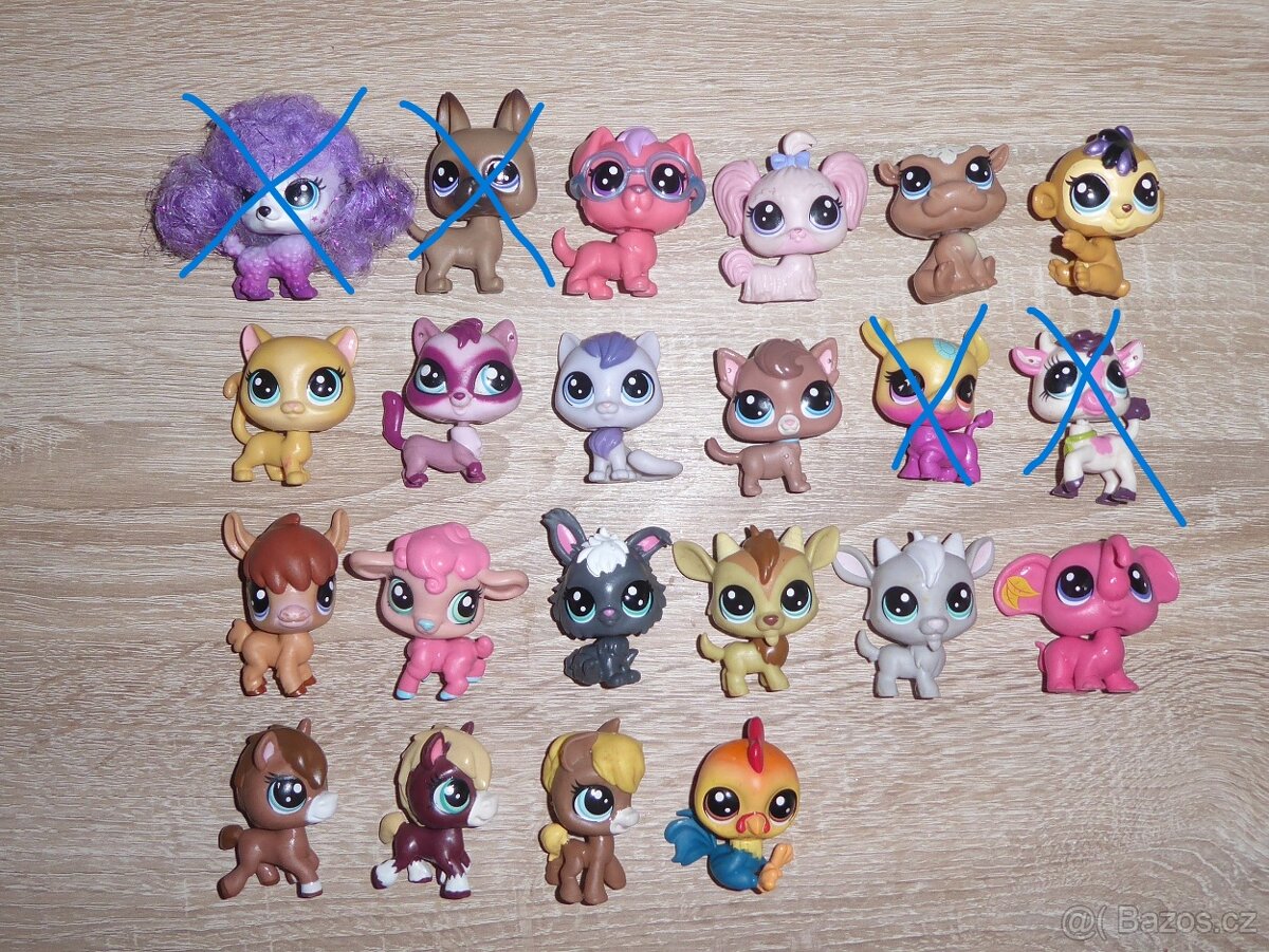 LPS, Littlest pet shop zvířátka ... 75,-/ks