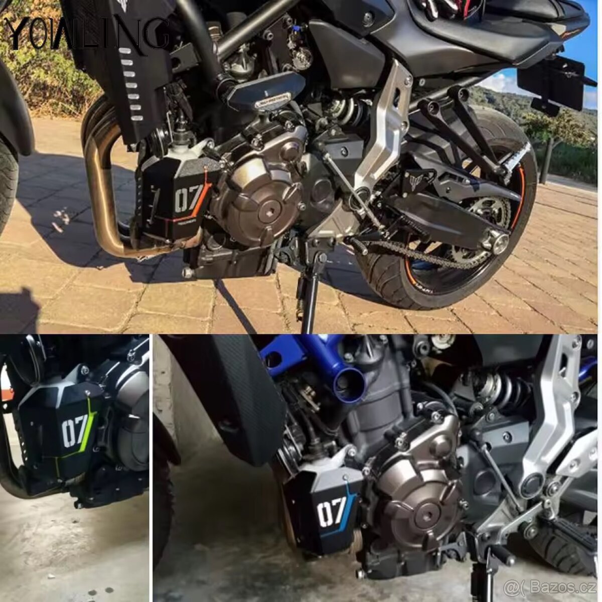 Kryt nádržky chladicí kapaliny na MT 07. Modely 2014 - 2024.