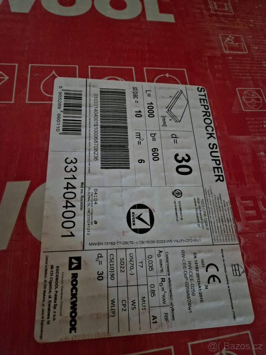 Rockwool tepelná a akustická izolace