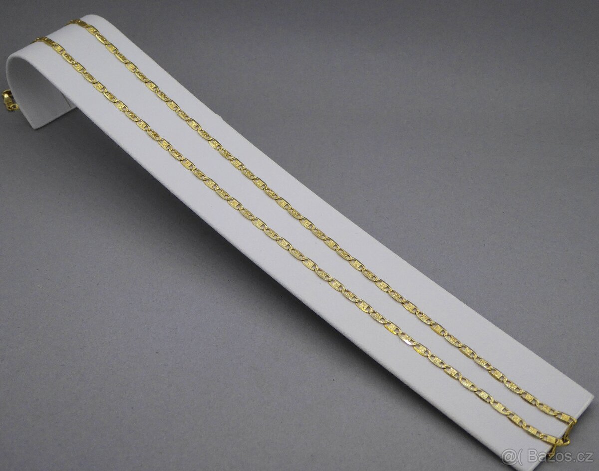 Krásný článkový řetízek 52 cm