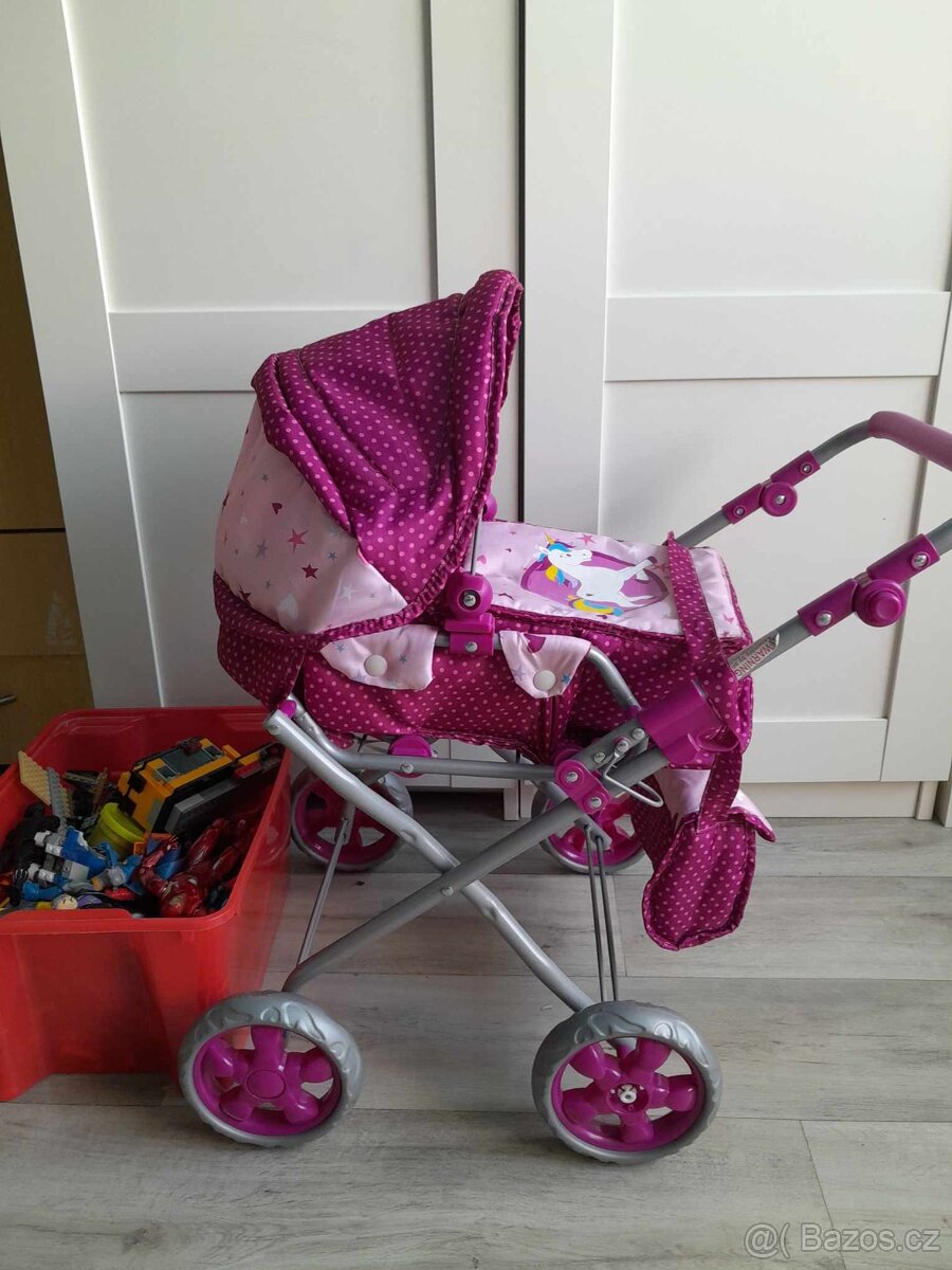 Dětský kočárek + autosedačka na miminko max 40cm