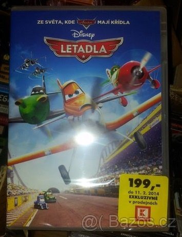 DVD Letadla Disney, nové DVD