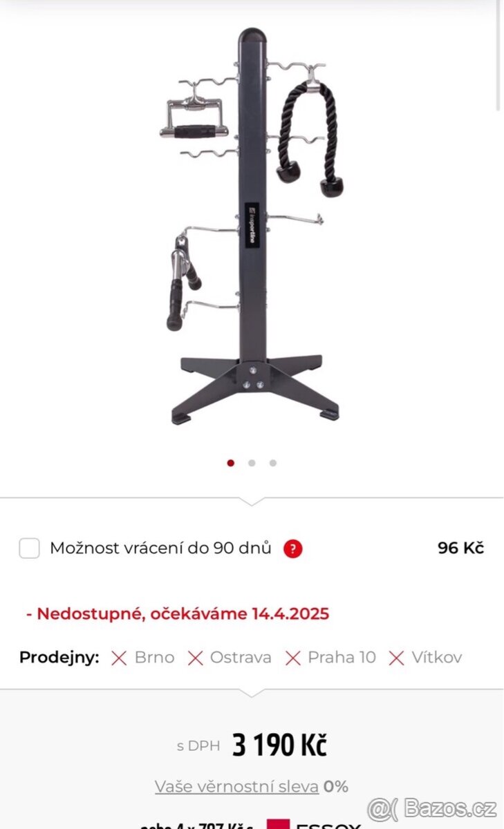 Stojan na adaptéry - Insportline - 50% sleva - nový