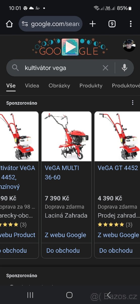 Kultivátor benzín VeGA benzínový