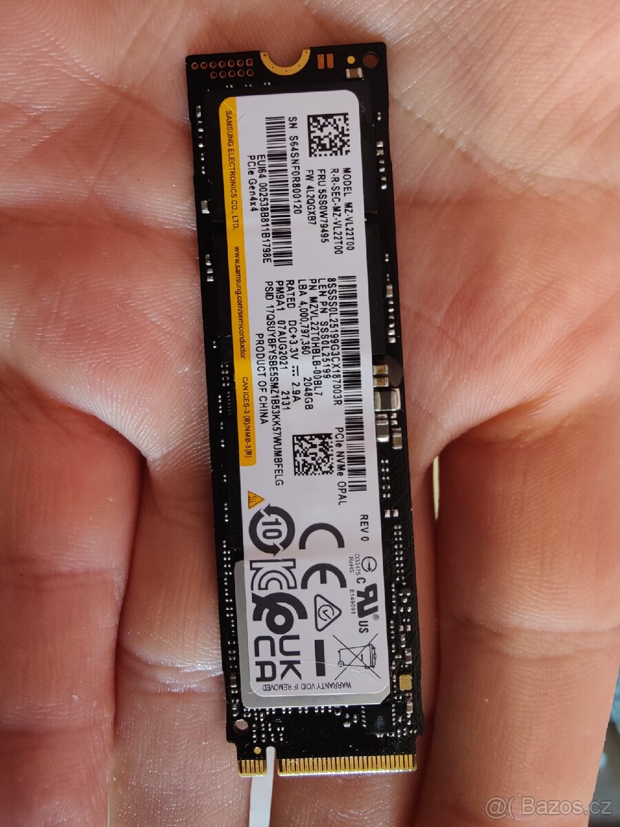 Gen4 SSD Samsung PM9A1 2tb nový