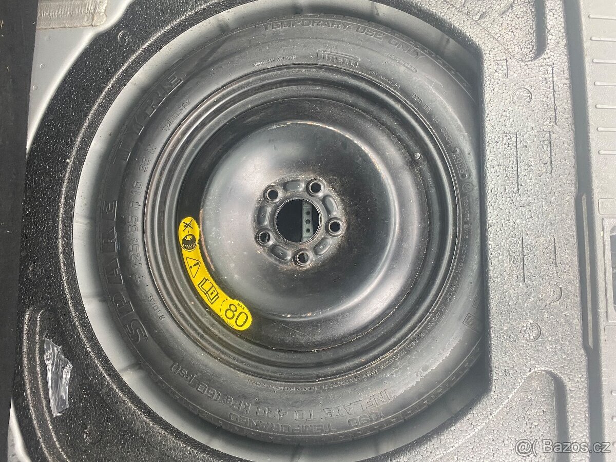 Úzké dojezdové kolo - rezerva 125/85R16 99 M