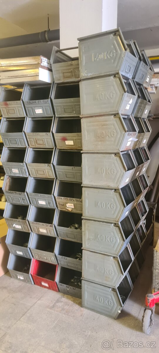 Kovové - Skladovací úložné boxy - stohovací