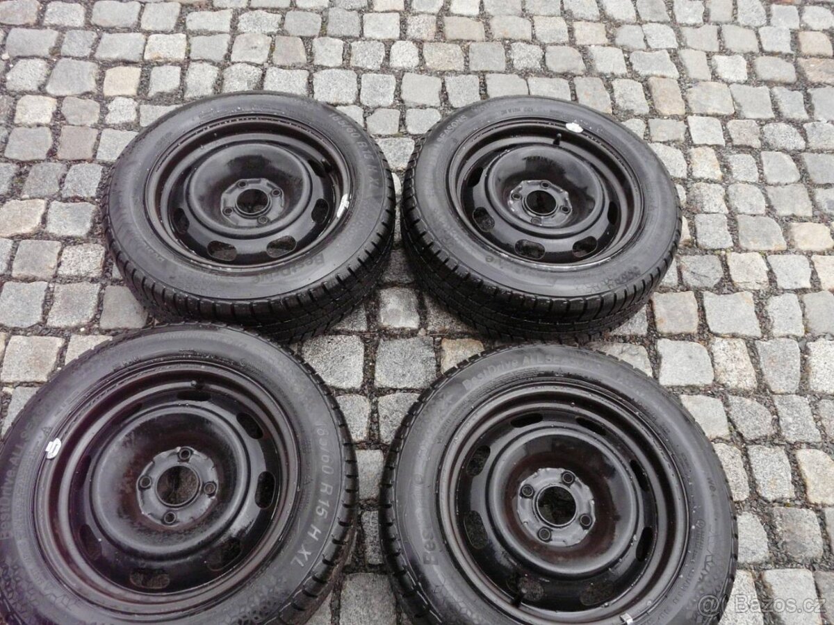 ZIMNÍ PNEU + DISKY 185/60R15 PEUGEOT 15"CITROEN