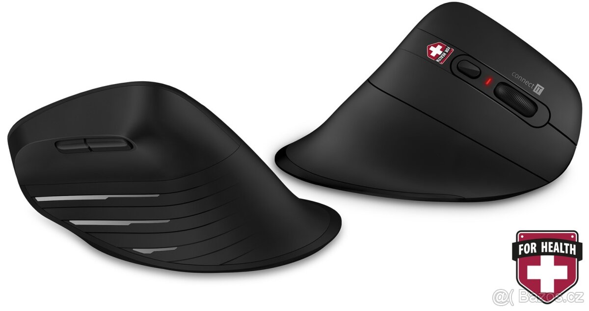 Bezdrátová myš, ergonomická Connect IT FOR HEALTH