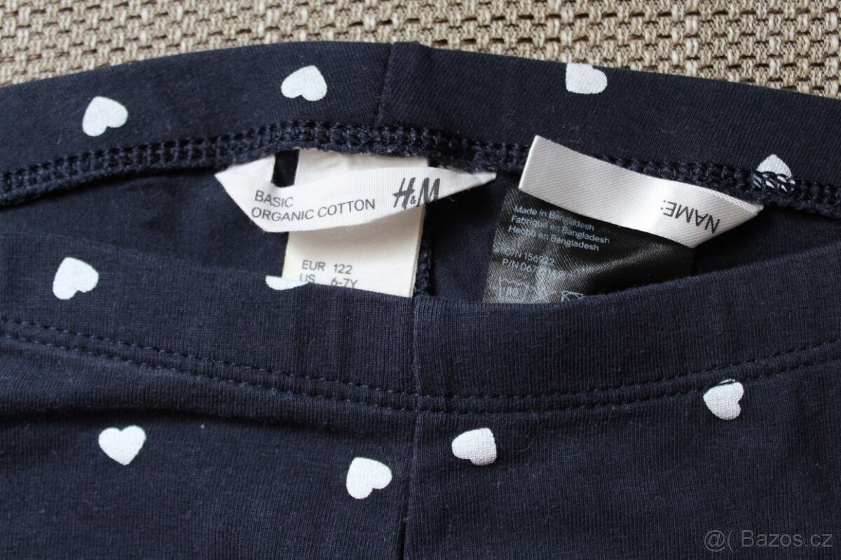 3/4 legíny H&M vel. 122 (6-7 let)