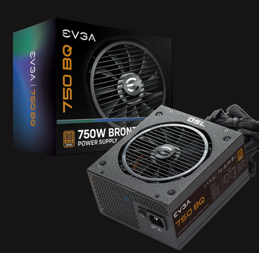 Počítačový zdroj EVGA 750 BQ, 80+ BRONZE 750W