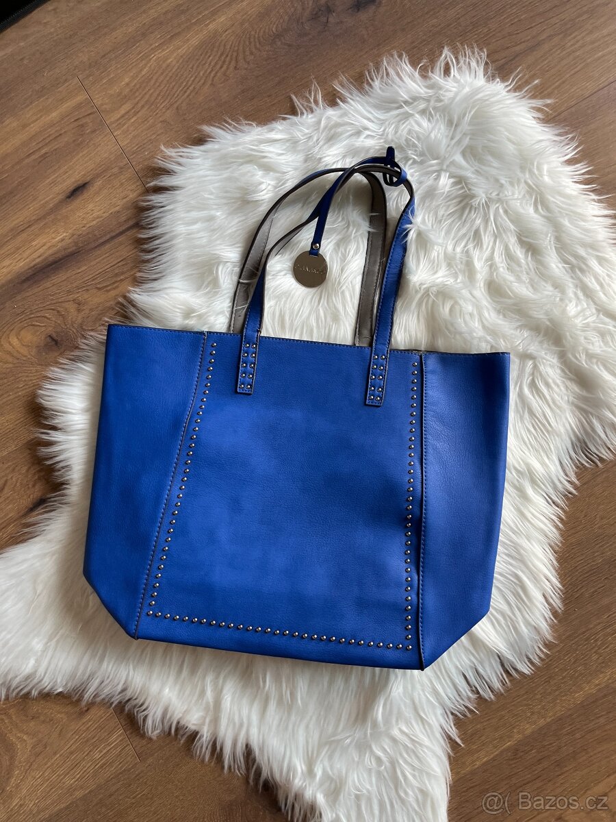 Nová modrá kabelka - nenošená, TOP, modrá s cedulkou