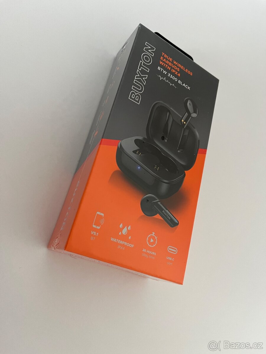 Bezdrátová sluchátka Buxton BTW 3300 Black TWS