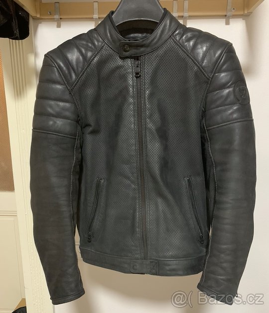 Moto bunda REV'IT Stewart Air - bůvolí kůže - Revit