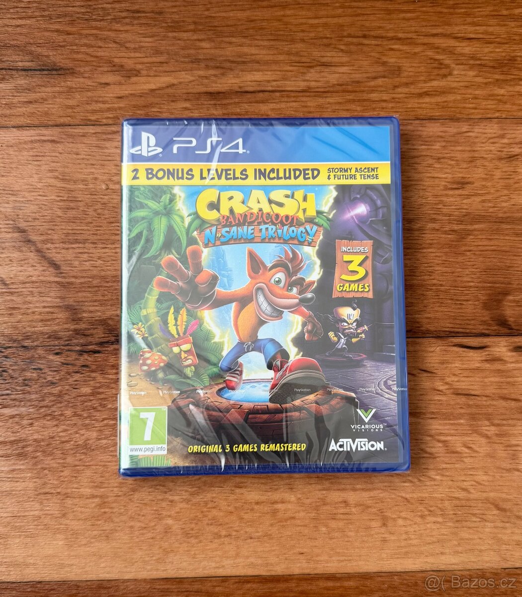 Hra Sony PS4: Crash Bandicoot N. Sane Trilogy (NOVÁ)