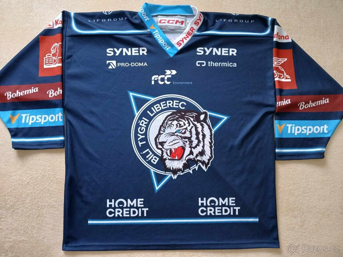 Hokejový dres HC Bílí tygři Liberec Ondřej Vitásek