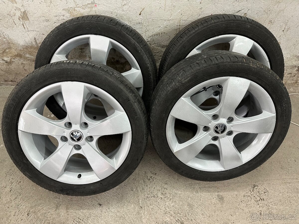 Originál alu kola Škoda Pegasus 5x112 et54
