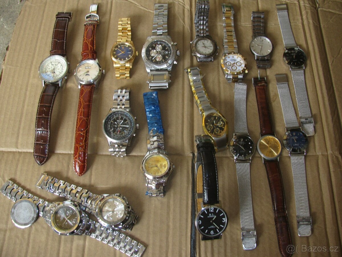 hodinky rolex, breitling... 15 ks