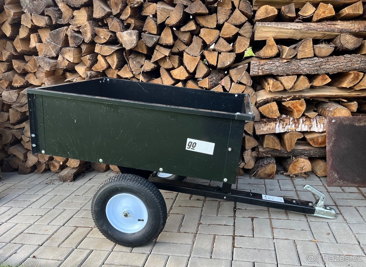 Vozík za zahradní traktor, čtyřkolku.